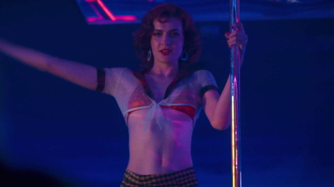 Last King of the Cross's Sexiest Scenes with Janet Anderson. Sexy, mini skirt, on stage. 986298