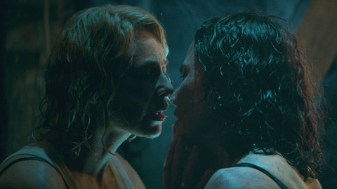 Sexiest Scenes of Sagrario from Phenomena. Lesbian, kiss, kissing. 987227