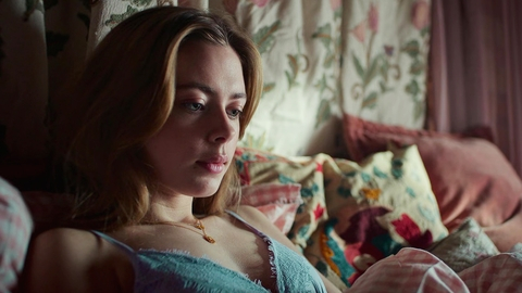 Sexiest Elli Rhiannon Müller Osborne Scene in Royalteen: Princess Margrethe. Underwear, blonde, blue bra. 988201