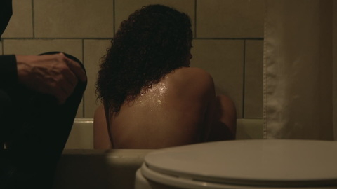 Sexiest Quintessa Swindell Scene in Master Gardener. Sexy, bareback, bathroom. 989143