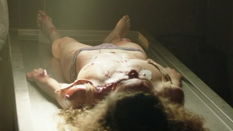 Lestonja Diaz Naked as Kelly Monroe. Breasts, Underwear, blood, bloody. 989343