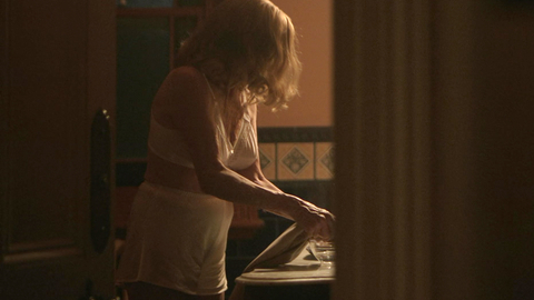 Sexiest Scenes of Adrienne Beaufort from The Clearing. Underwear, SFW, bathroom. 989417