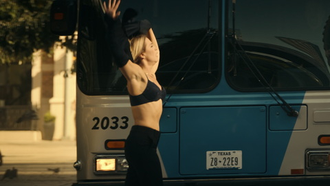 Sexiest Business Woman #1 Scenes. Underwear, black bra, blonde. 990028