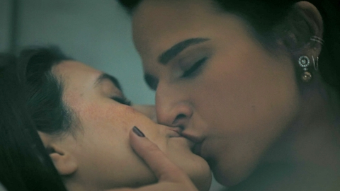 Sexiest Scenes of Cruz Manuelos from Special Ops: Lioness. Lesbian, couple, kiss. 991559