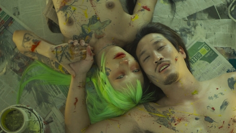 Pemika Wongsurakarn Naked in 6ixtynin9: The Series. Breasts, dyed hair, green hair. 991615