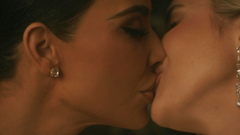 Hottest Kim Kardashian Scene in American Horror Story. Lesbian, 2 women, blonde and brunette. 999668