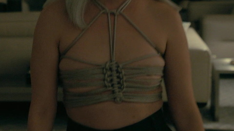 Nudes of Camille L'Espanaye from The Fall of the House of Usher. Breasts, nip slip, partial areola. 993198