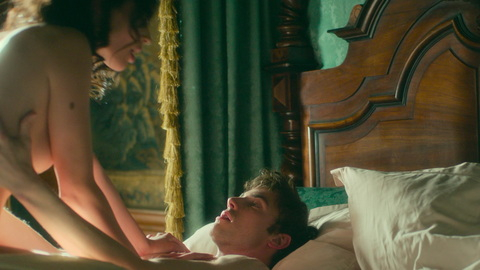 Sexiest Scenes of Lizzy Elmsworth from The Buccaneers. Sexy, bed, man/woman. 1011923
