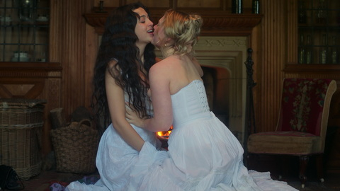 Hottest Mabel Elmsworth Scenes. Lesbian, Sexy, hand up dress, kissing. 994617