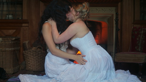 Hottest Mia Threapleton Scene in The Buccaneers. Lesbian, Sexy, large breasts, making out. 994616
