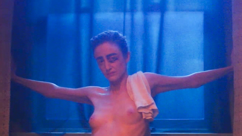 Andrea Riseborough Nude in Please Baby Please. Breasts, Sexy, open pants, short hair. 994210
