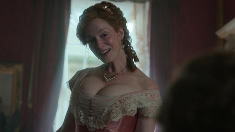Sexiest Mrs. St. George Scenes. Sexy, big cleavage, corset dress. 994336
