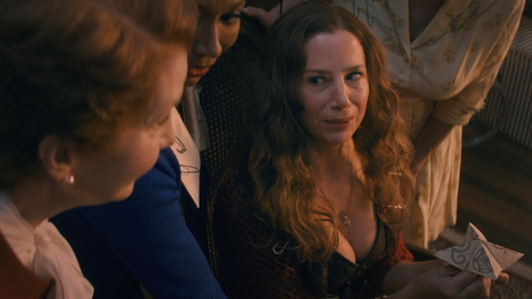 Hottest Mira Sorvino Scene in Shining Vale. Sexy, brunette, cleavage. 994664