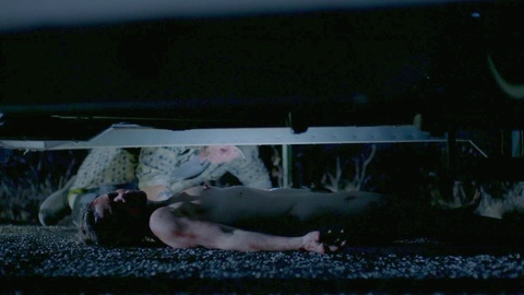 Joanne Armstrong from Squealer Naked. Breasts, Merkin, nude, on floor. 994727