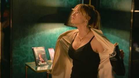 Hottest Kaley Cuoco Scene in Role Play. Sexy, black dress, cleavage. 996200