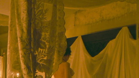 Josephine Bonaparte from Napoleon Naked. Breasts, candles, canopy bed. 1004291