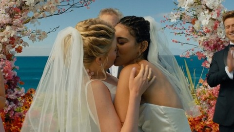 Hottest Alexandra Shipp Scene in Anyone But You. Lesbian, brides, interracial. 997244