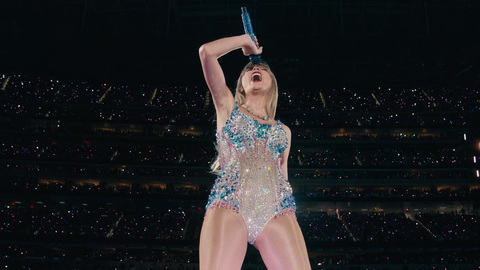 Sexiest Scenes of Herself from Taylor Swift: The Eras Tour. Sexy, arena, microphone. 998327