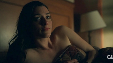 Sexiest Dolly Lewis Scene in Sight Unseen. Sexy, covered by blanket, in bed. 1000795
