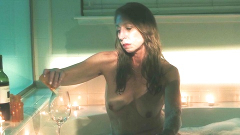 Keely Dervin Naked in Ultra Red. Breasts, bathtub, brunette. 999103