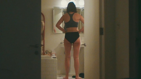 Hottest Riley Hart Scenes. Underwear, bathroom, black underwear. 1000053
