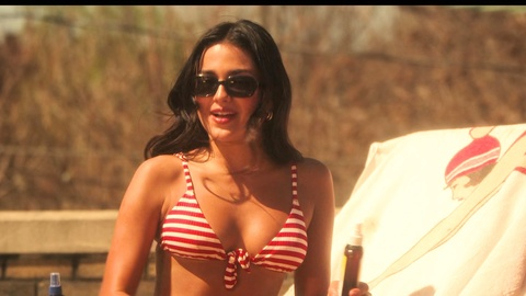 Sexiest Maia Reficco Scene in Pretty Little Liars: Original Sin. Bikini, bikini top, cleavage. 1000111