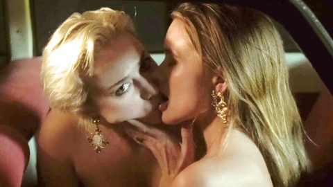Sexiest Sarah Vrignaud Scene in The Trailer From Hell. Lesbian, back seat, blonde. 1000285