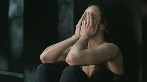 Sexiest Alice Braga Scene in Dark Matter. Underwear, SFW, black bra. 1000717
