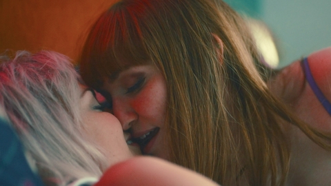 Eleanor Tomlinson in The Outlaws (2021-2024) Lesbian Couple Kiss 1000857