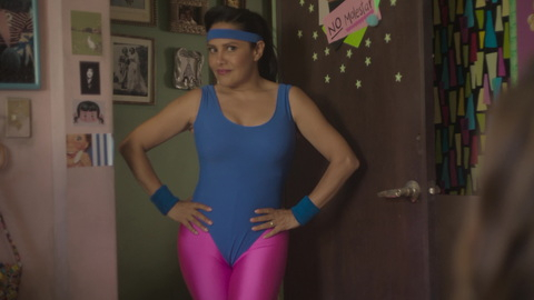Sexiest Vanessa Bauche Scene in Acapulco. Sexy, aerobics outfit, cleavage. 1001245