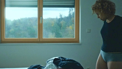 The Curse's Sexiest Scenes with Julia Franz Richter. Underwear, bedroom, blonde. 1001490