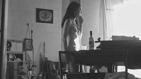 Julieta Segura Naked as Her. Breasts, Underwear, b&w, black and white. 1001499