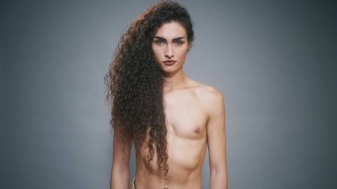 Mina Serrano Naked as Cris Miró. Breasts, Sexy, Underwear, Transgender, hair covering breast. 1001913