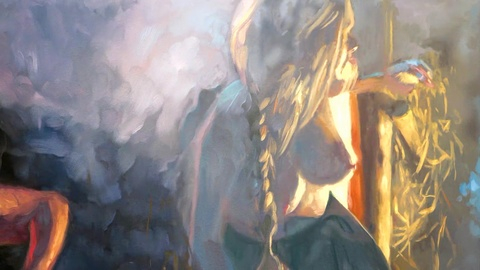 Jagna Paczesiówna from The Peasants Naked. Breasts, Cgi, blonde, braid. 1002347