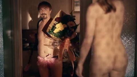 Danche from Kaymak Naked. Butt, bouquet, doorway. 1002881