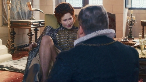 Sexiest Scenes of Elizabeth I from The Serpent Queen. Sexy, SFW, legs spread. 1003679
