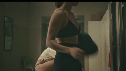Hottest Katarzyna Wajda Scene in The Thaw. Underwear, Locker Room, black bra. 1014704