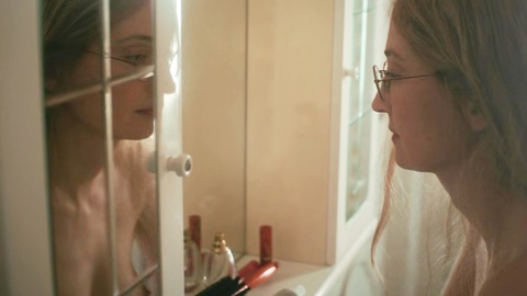 Nudes of Elena from My Brilliant Friend. Breasts, bathroom, glasses. 1006116