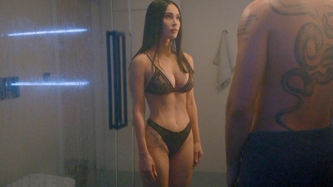 Hottest Megan Fox Scene in Subservience. Underwear, Sexy, SFW, black bra. 1004678