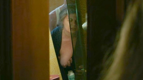 Daniela De Luca Naked in My Brilliant Friend. Breasts, left breast, mirror. 1005463