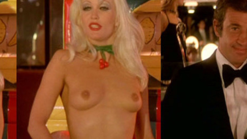 Serena Naked as Frida de Düsseldorf, la strip-teaseuse. Breasts, Sexy, Thong, Underwear, black stockings, black thong. 1005915