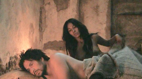 Ella from Pedro Páramo Naked. Breasts, brunette, in bed. 1006163