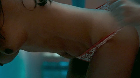 Ana Martínez Naked in 1992. Breasts, Underwear, bent forward, close up. 1006801