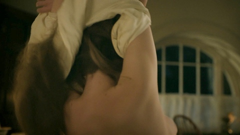 Outlander's Sexiest Scenes with Izzy Meikle-Small. Sexy, right sideboob, side boob. 1007028