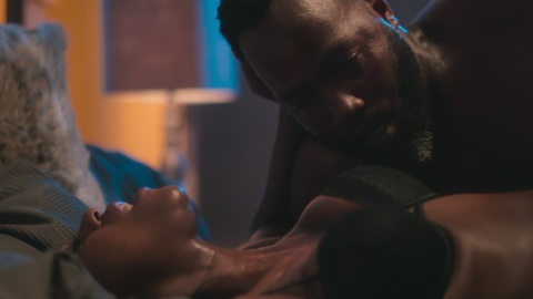 Sexiest Sibusisiwe Jili Scene in Umjolo: Day Ones. Underwear, black bra, cleavage. 1007113