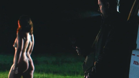 Caroline McQuade Nude as Lady Lazurus. Breasts, Butt, brunette, left breast. 1007414