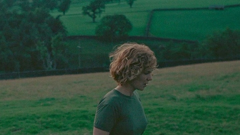 Sexiest Rosy McEwen Scene in Rabbit Trap. Sexy, blonde, green shirt. 1019815