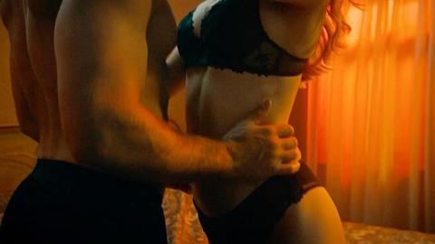 Sexiest Charlotte Vega Scene in Man With No Past. Underwear, black underwear, bra. 1007791