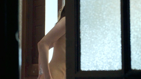 Miren Rojo from The Snow Girl Naked. Butt, bathroom, brunette. 1007849