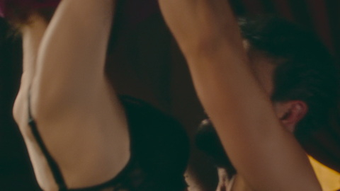 Sexiest Fleur Scenes. Underwear, black bra, close up. 1008568
